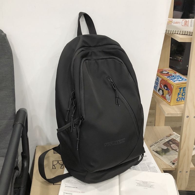 Rucsac bărbați 2025, stil Harajuku pentru oraș și școală, poliester; antibacterian; căptușeală nylon; stil casual; model cu numere