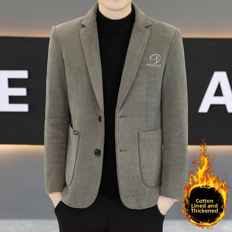 Casual sako k obleku, štíhly strih, jednobodové s jedným gombíkom, golier saka, kórejský štýl