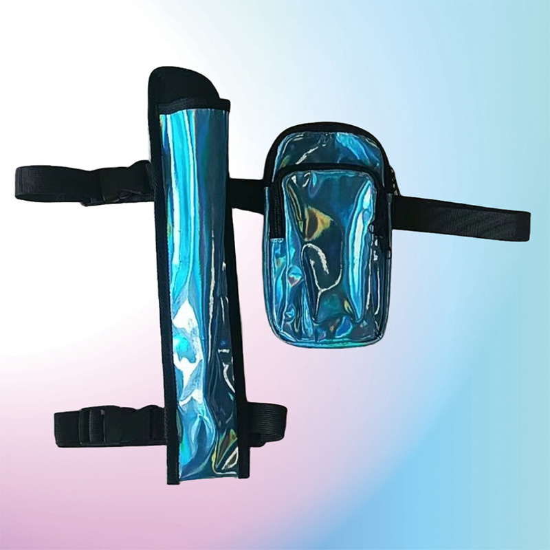 Sportska torba oko struka (PVC; vodootporna; protiv krađe; unisex; podstava od najlona)