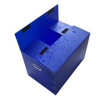 Cutie pliabilă turnover din placă goală, PP plastic, grosime perete personalizabilă și dimensiuni interioare/exterioare, imprimare logo disponibil