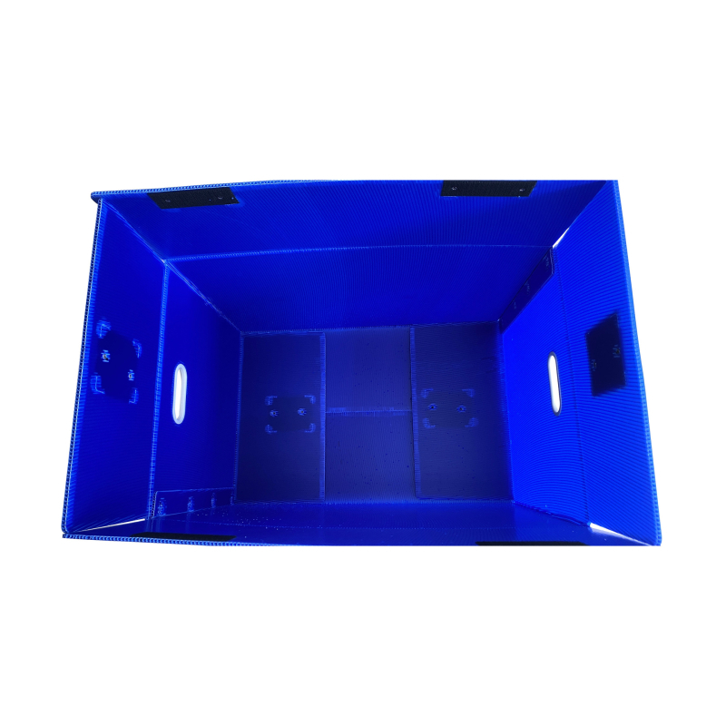 Cutie pliabilă turnover din placă goală, PP plastic, grosime perete personalizabilă și dimensiuni interioare/exterioare, imprimare logo disponibil