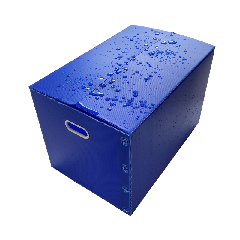 Cutie pliabilă turnover din placă goală, PP plastic, grosime perete personalizabilă și dimensiuni interioare/exterioare, imprimare logo disponibil