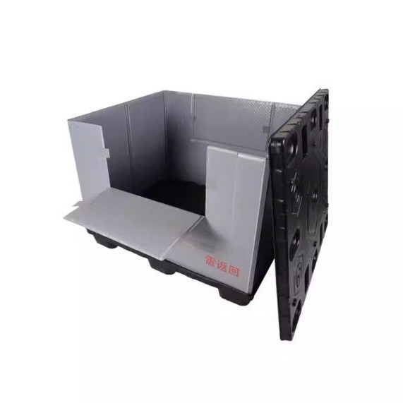 Cutie pliabilă din PP pentru piese auto, cu capac superior și inferior; dimensiuni interioare/exterioare personalizabile; impermeabilă, cu înaltă rezistență și bună durabilitate.