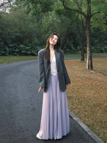 Sacou de femei în stil coreean, oversize, cu un nasture, guler de sacou, mâneci lungi, toamnă 2025