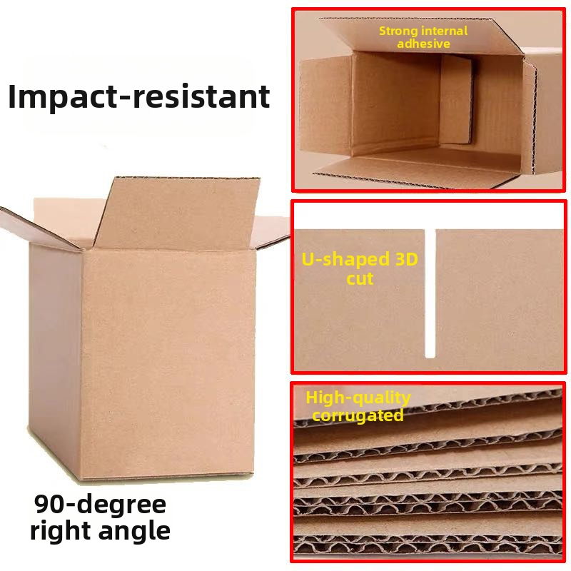 Vlastná tlačená vlnitá kartónová krabica, tri až päť vrstiev, hrubá a extrahard, určená pre expresné balenie