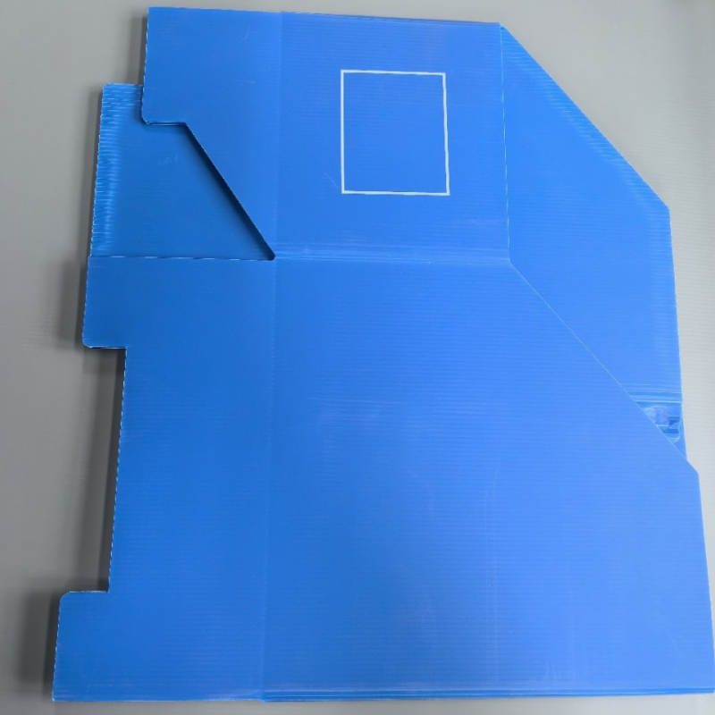 Cutie de depozitare din PP cu placă groasă, deschidere în unghi și fund cu închidere prin click, opțiune anti-statică disponibilă, personalizabilă