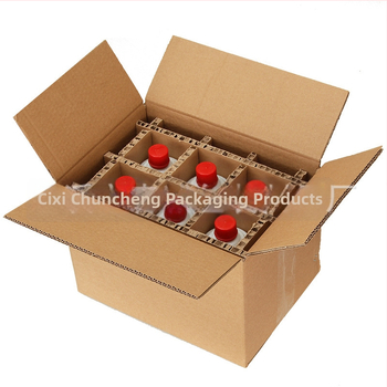 Nápojovo balenie s ochrannou doskou, skladací kartón, kartón s včelím plástom, hrúbka 15, čistá hmotnosť 0,5 kg, určené pre balenie vína.