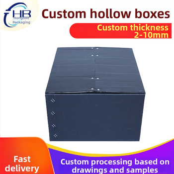 Cutie de transport din PP, design cu placi goale îngroșate, anti-static, calitate industrială, rezistență ridicată la sarcină