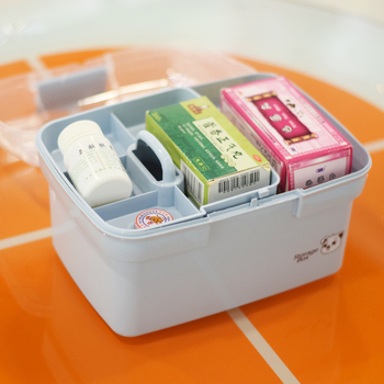 Cutie pentru medicamente, model 2664-68, plastic PP, multifuncțională și portabilă, imprimare siglă disponibilă.