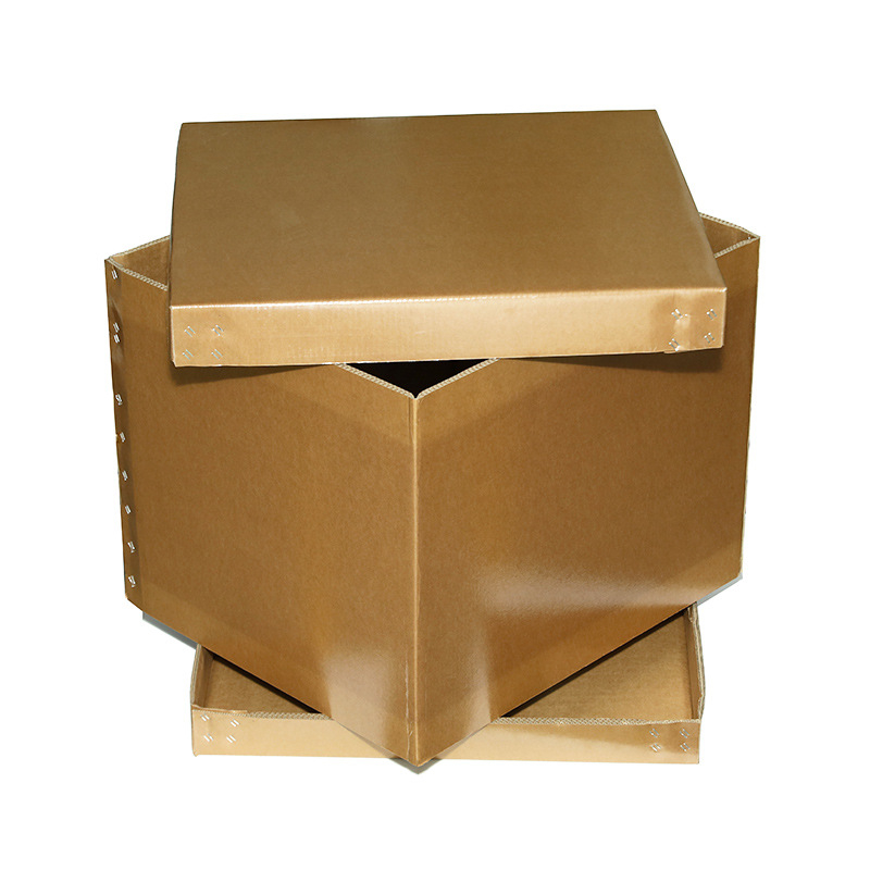 Nagy csomagoló doboz felső- és alsó fedéllel, extra-tárd hullámkarton, 15 mm vastagság, nyomás- és ütésálló