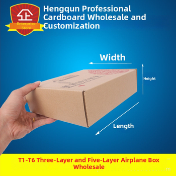 Letecká kartónová škatuľa, vlnitý kartón, hrúbka 3,5 mm, tvrdosť A9A, plná automatizácia výroby