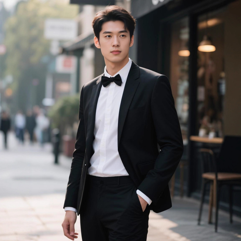 Ανδρικό κοστούμι σε στενή γραμμή — σακάκι με δύο κουμπιά, επίπεδο πέτο, πίσω κεντρική σχισμή, ύφασμα από μείγμα ινών χημικών με 78% πολυεστέρα, τετραεποχικό επίσημο ένδυμα