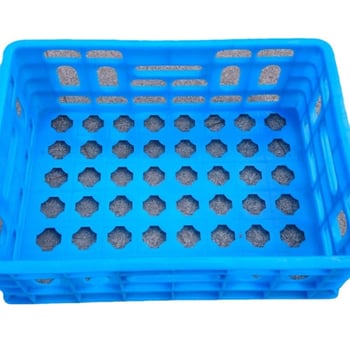 Coș plastic pentru unelte, cu design cu găuri mari, material PE, capacitate de încărcare 30 kg, rezistent