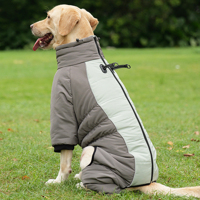Zimska jakna za velike pse s flis podstavom – Labrador, Zlatni retriver, Border Collie