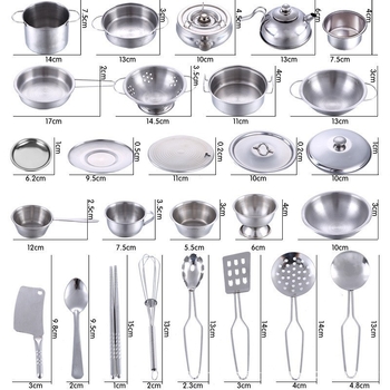 Set kuhinje za igru – nehrđajući čelik, za djecu 7–14 godina, unisex, Hands-on interaktivna igra