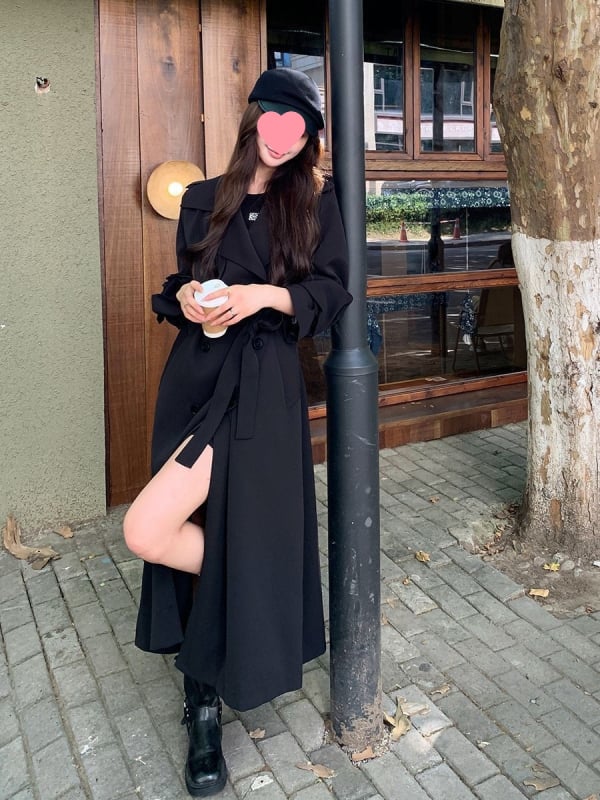 Palton damă windbreaker, ultra‑scurt, fără mâneci, guler stil sacou, croială în formă de A, talie cu șnur, material amestec bumbac‑poliester