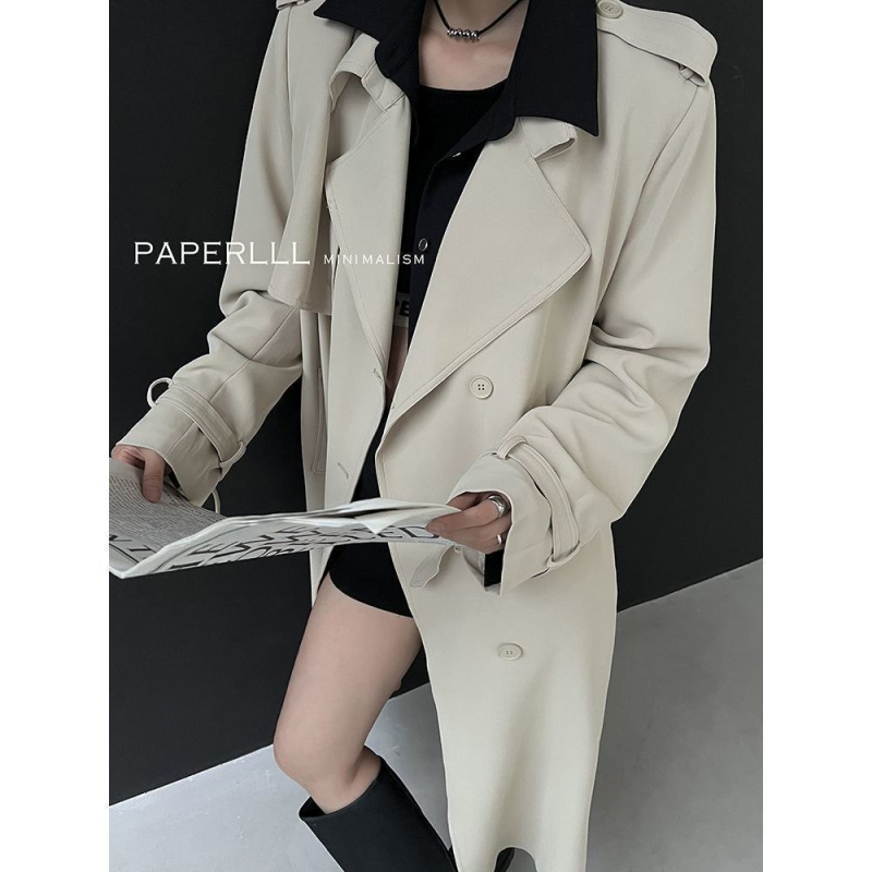 Palton damă windbreaker, ultra‑scurt, fără mâneci, guler stil sacou, croială în formă de A, talie cu șnur, material amestec bumbac‑poliester