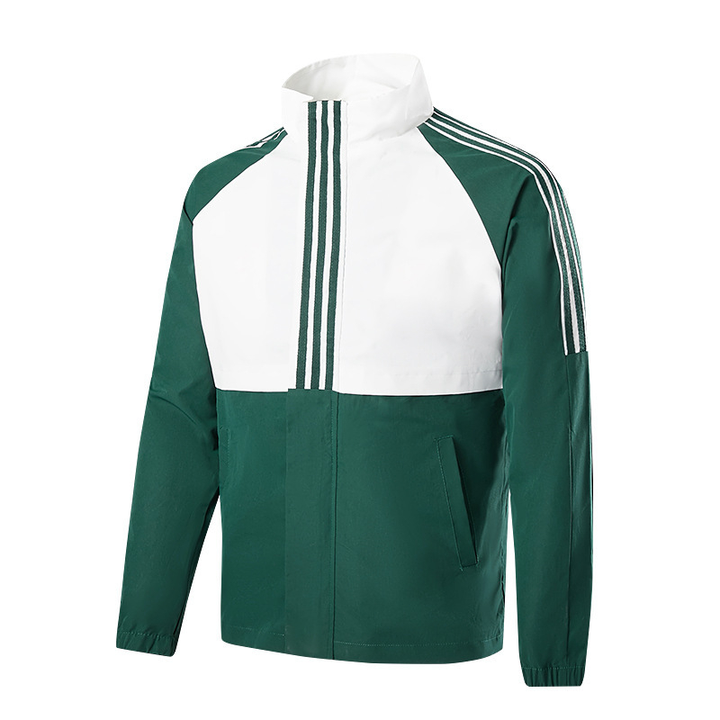 Muška windbreaker jakna u korejskom stilu, slobodan kroj, zatvarač, tiskani uzorak, vanjski materijal poliesterska smjesa, podstava pamuka