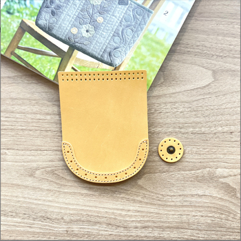 Ručna izrada kožne navlake za torbu s Lu vezom i patchworkom, dodatak za torbu, zimsko izdanje 2024