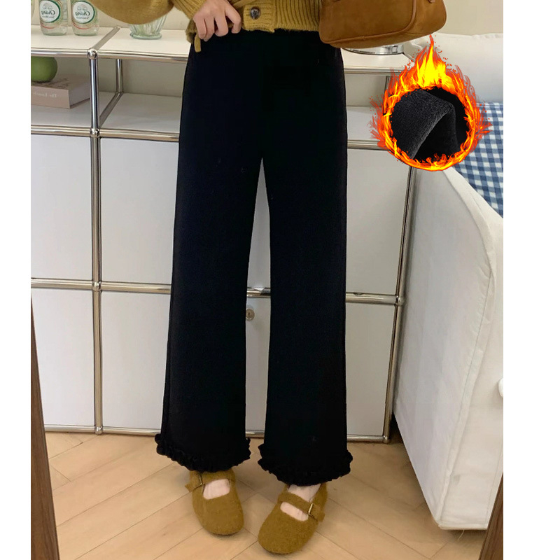 Široke hlače Fisherman s visokim strukom, poliester materijal, gradski stil, elegantno za svakodnevna putovanja