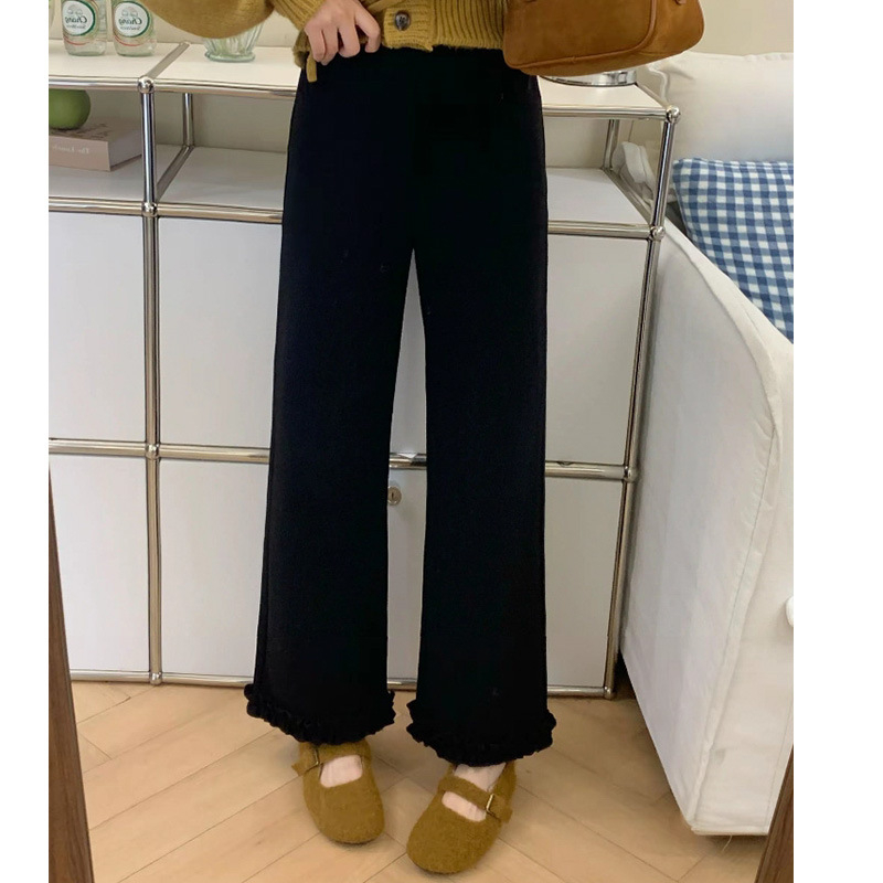 Široke hlače Fisherman s visokim strukom, poliester materijal, gradski stil, elegantno za svakodnevna putovanja