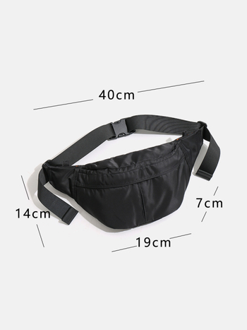 Najlonska pojas torba - unisex, vodootporna, lagana, crossbody za svakodnevnu uporabu