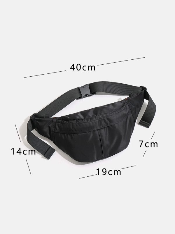 Najlonska pojas torba - unisex, vodootporna, lagana, crossbody za svakodnevnu uporabu