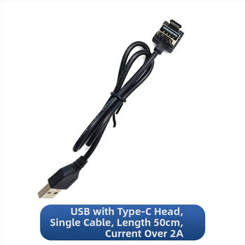 USB nabíjací kábel na batožinu s dvojitým výstupom, cestovný predĺžovací kábel