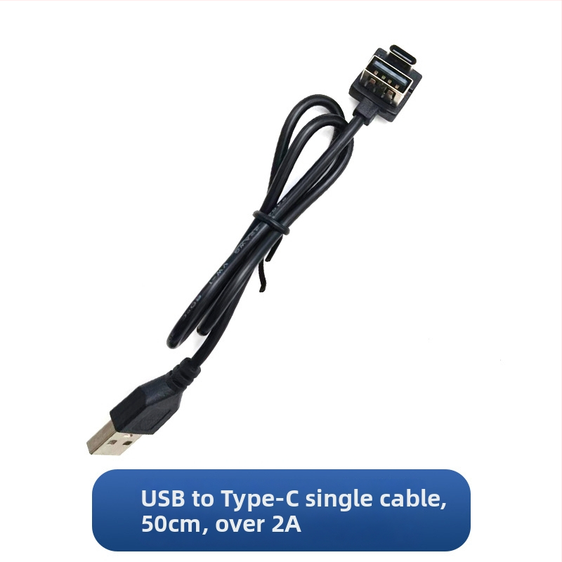 USB nabíjací kábel na batožinu s dvojitým výstupom, cestovný predĺžovací kábel