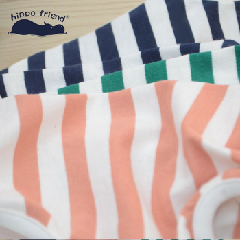 Памучен потник за домашни любимци в райета, ежедневен стил, марка Hippo friend, дишаща тъкан