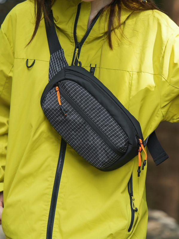 Мъжка презрамкова чанта за гърдите от нейлон, ултралека, дишаща и издръжлива за пътуване