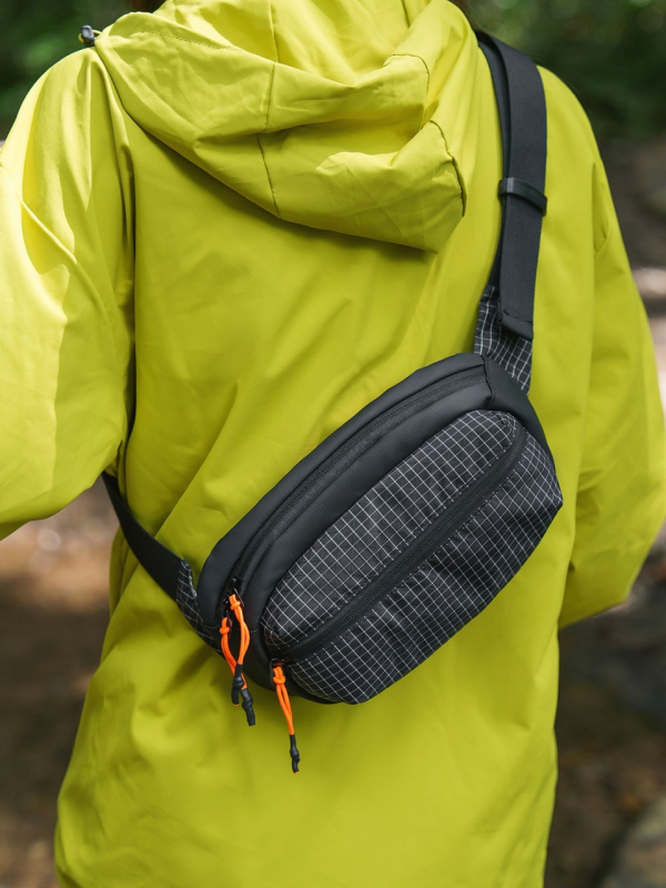 Мъжка презрамкова чанта за гърдите от нейлон, ултралека, дишаща и издръжлива за пътуване