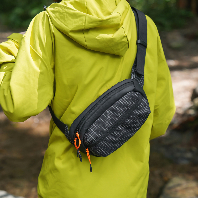 Мъжка презрамкова чанта за гърдите от нейлон, ултралека, дишаща и издръжлива за пътуване