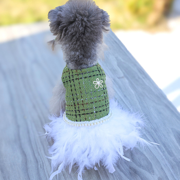 Amber принцеса-пола за малки кучета — полиестерно влакно, произход Zhejiang, дрехи за домашни любимци
