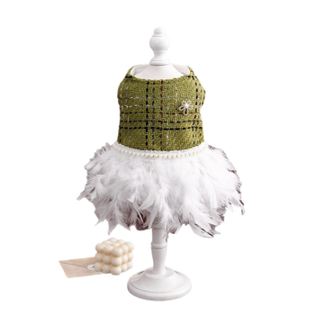 Amber принцеса-пола за малки кучета — полиестерно влакно, произход Zhejiang, дрехи за домашни любимци