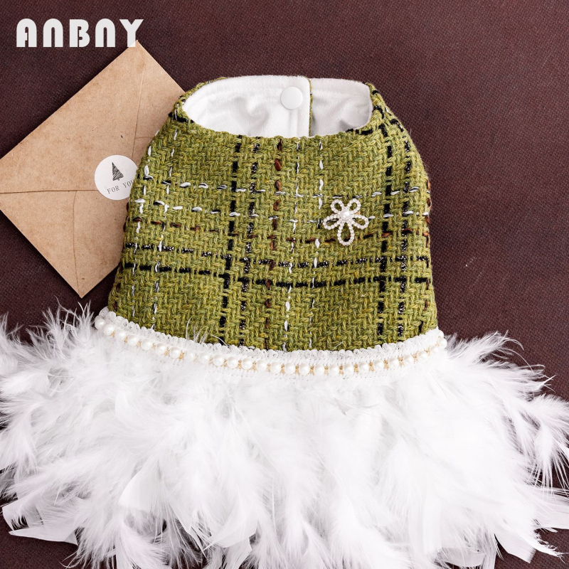 Amber принцеса-пола за малки кучета — полиестерно влакно, произход Zhejiang, дрехи за домашни любимци