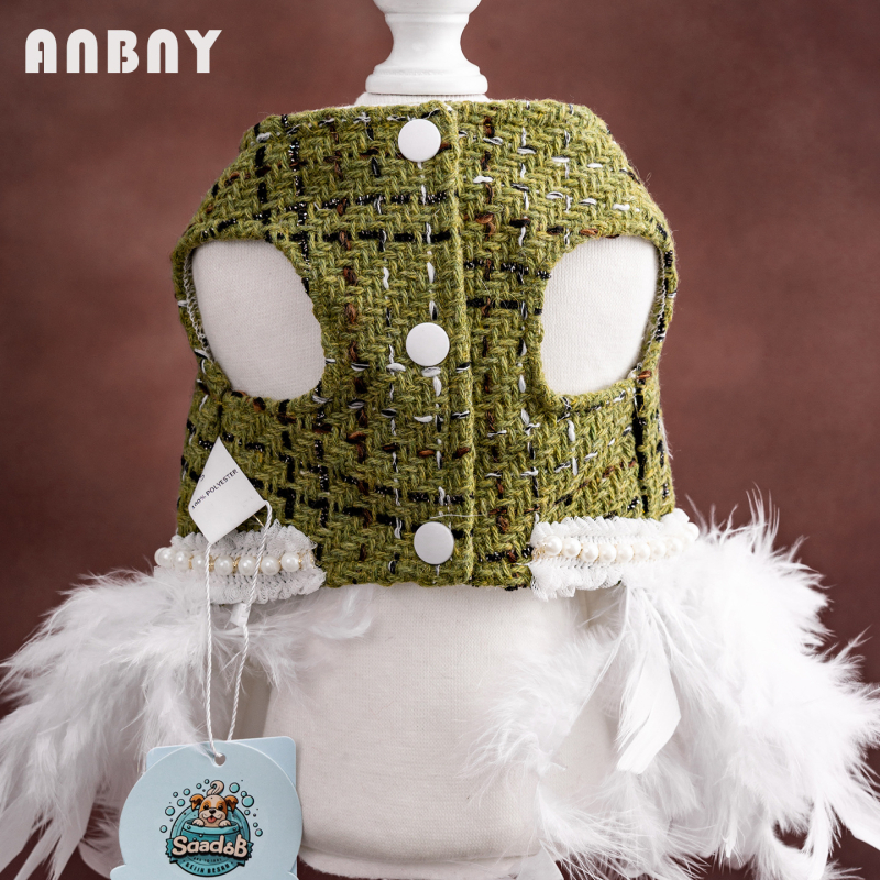 Amber принцеса-пола за малки кучета — полиестерно влакно, произход Zhejiang, дрехи за домашни любимци