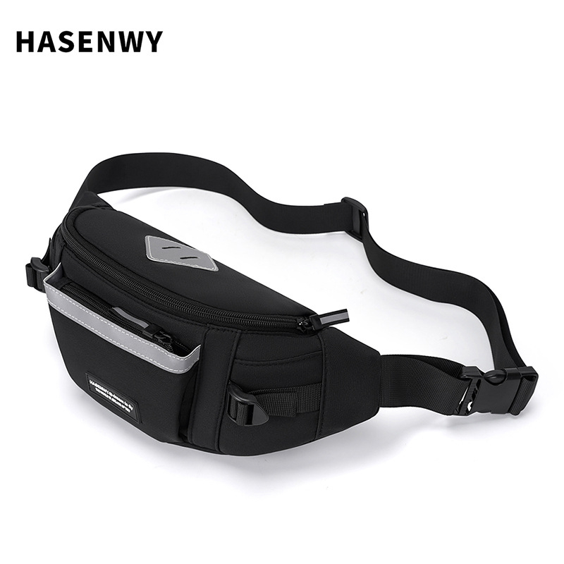 Мъжка чанта за кръст – мултифункционална за свободно пътуване, найлон, подплата полиестер, намалява натоварването, 2025 лято, ежедневна употреба