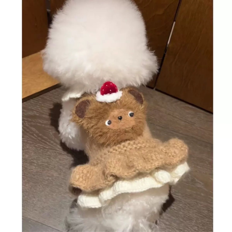 Odeća za male pse za jesen/zimu — stil Teddy, Bichon Frisé i Schnauzer, jednostavan dizajn