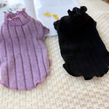 Облекло за домашни любимци: дантелена риза за кучета и котки, полиестер‑памук, стил карикатура, марка Heartwarming darling