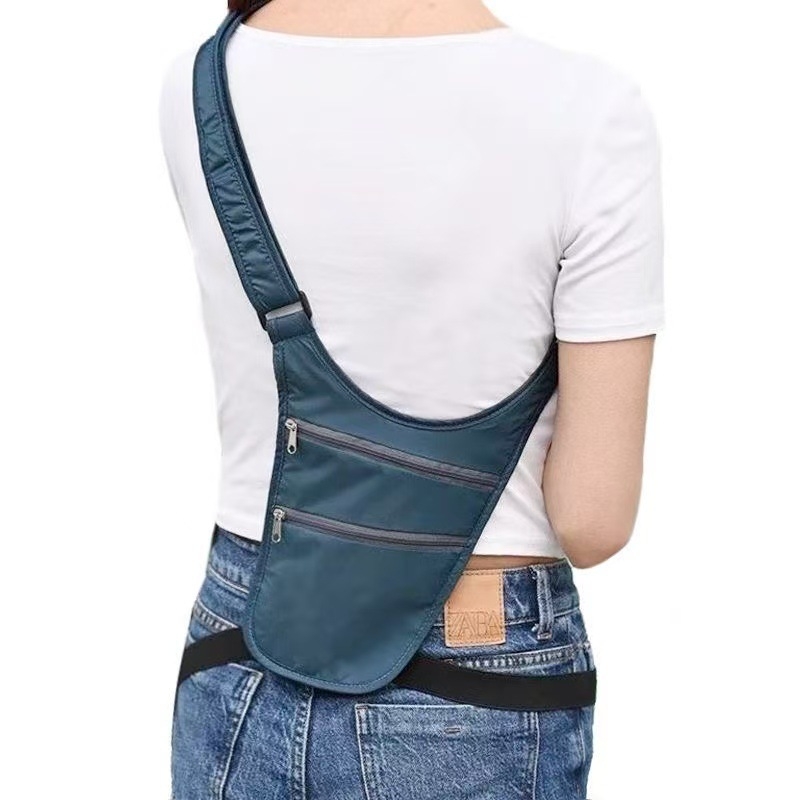 Putna torbica za pas – unisex, protiv krađe, RFID zaštita, vodootporna, ultra-tanka, za trčanje