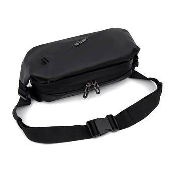 Muška belt bag preko ramena – najlon, vodootporna, ulični stil, podstava od poliestera, jednofarbni uzorak