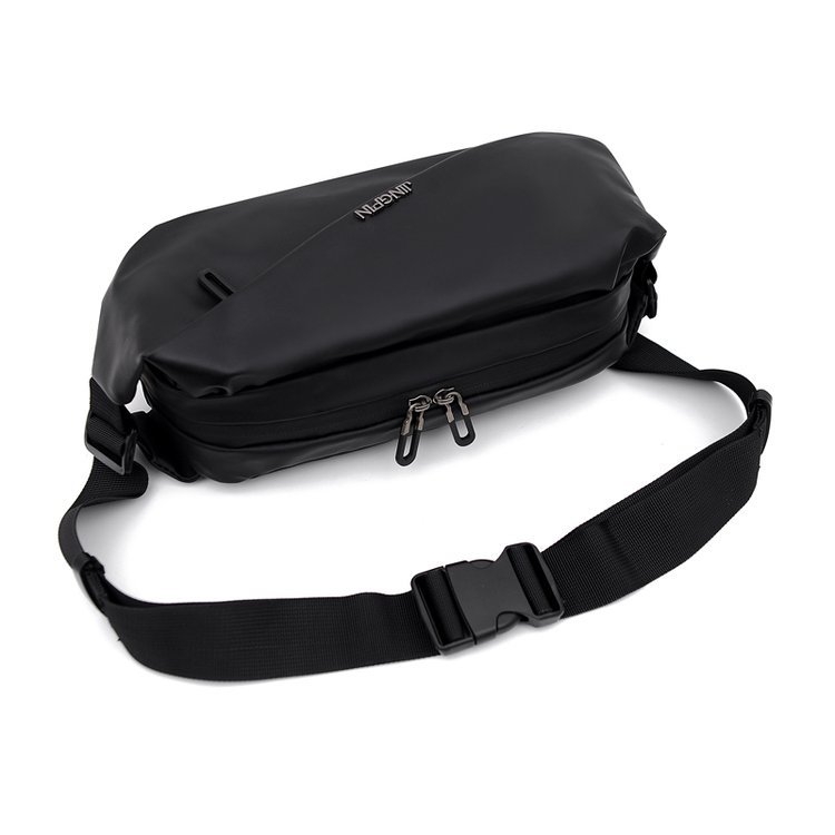 Muška belt bag preko ramena – najlon, vodootporna, ulični stil, podstava od poliestera, jednofarbni uzorak