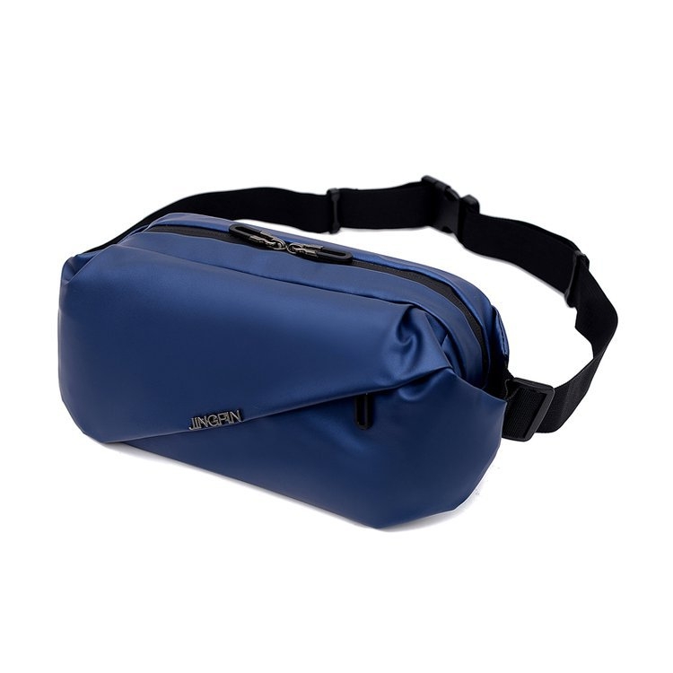 Muška belt bag preko ramena – najlon, vodootporna, ulični stil, podstava od poliestera, jednofarbni uzorak
