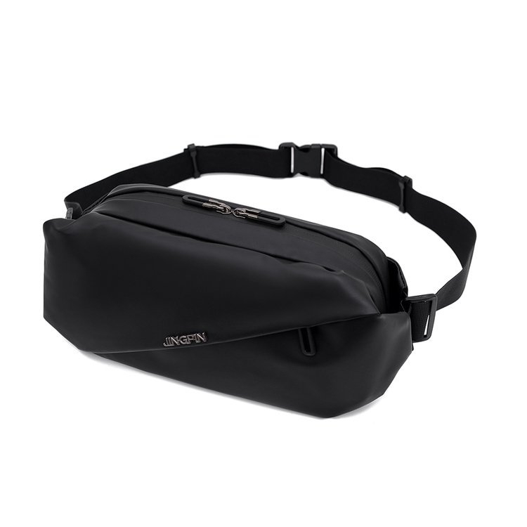 Muška belt bag preko ramena – najlon, vodootporna, ulični stil, podstava od poliestera, jednofarbni uzorak