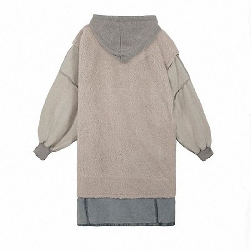 Jachetă de damă cu căptușeală fleece și glugă, Salt-style street wear, croială Regular, material principal: spandex, căptușeală: poliester fleece, lansare primăvara 2025