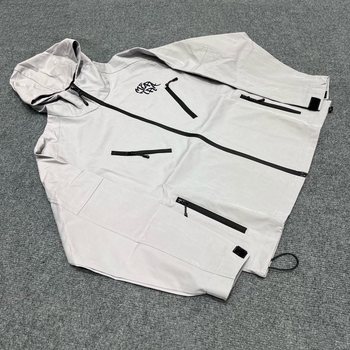 Syna World američki ulični windbreaker jakna s izvezenim slovima, proljeće–jesen, zatvarač, opuštena silueta, unisex