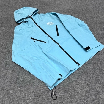 Syna World američki ulični windbreaker jakna s izvezenim slovima, proljeće–jesen, zatvarač, opuštena silueta, unisex