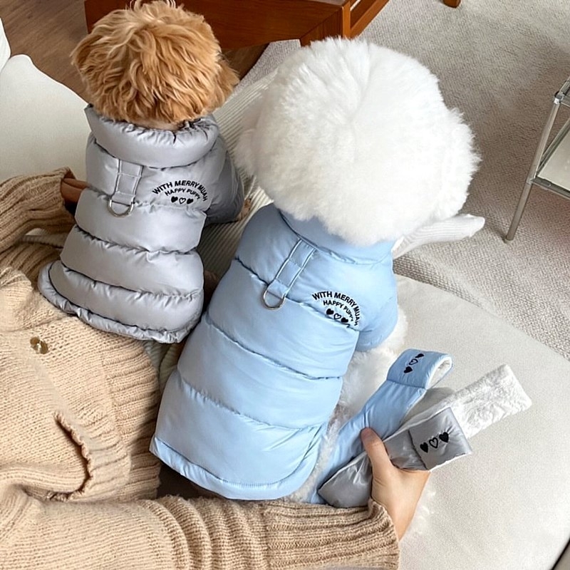 Topli pamučni kaput za male pse i mačke – Teddy, Bichon, Yorkšir, Pomeranac – jesen-zimska odjeća za kućne ljubimce