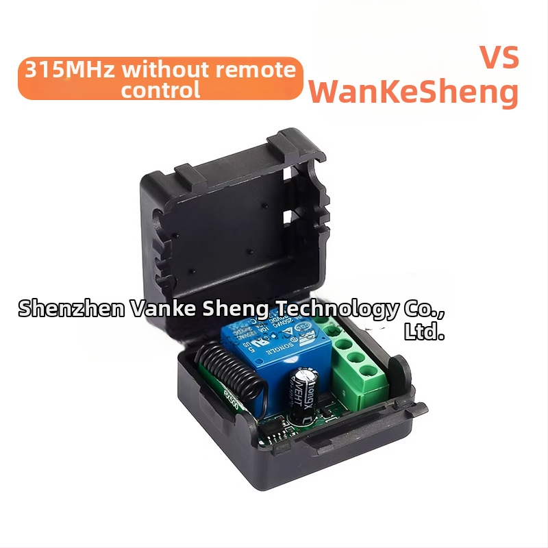 12V bezdrôtový prepínač s diaľkovým ovládaním, jednokanálový, 433 MHz, pre motory a svetlá, -30 až 60 °C